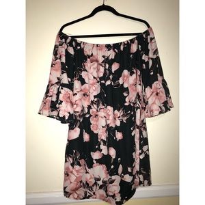 Floral Off the Shoulder Dress